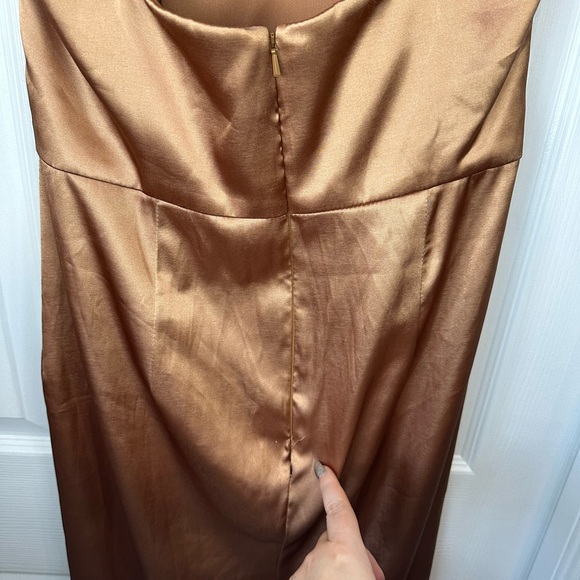 Size 10 After Six Dress in Toffee 6829 - Picture 3 of 5